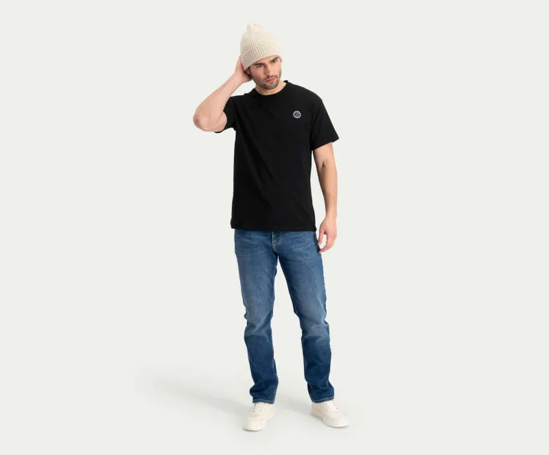 Blue Rivet Straight Indigo Used Jeans