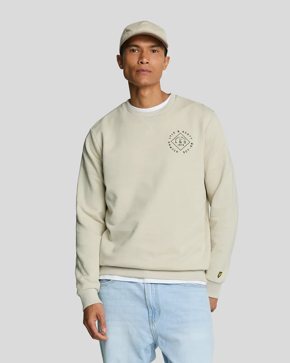 Lyle &amp; Scott Stamp Crew Sweater