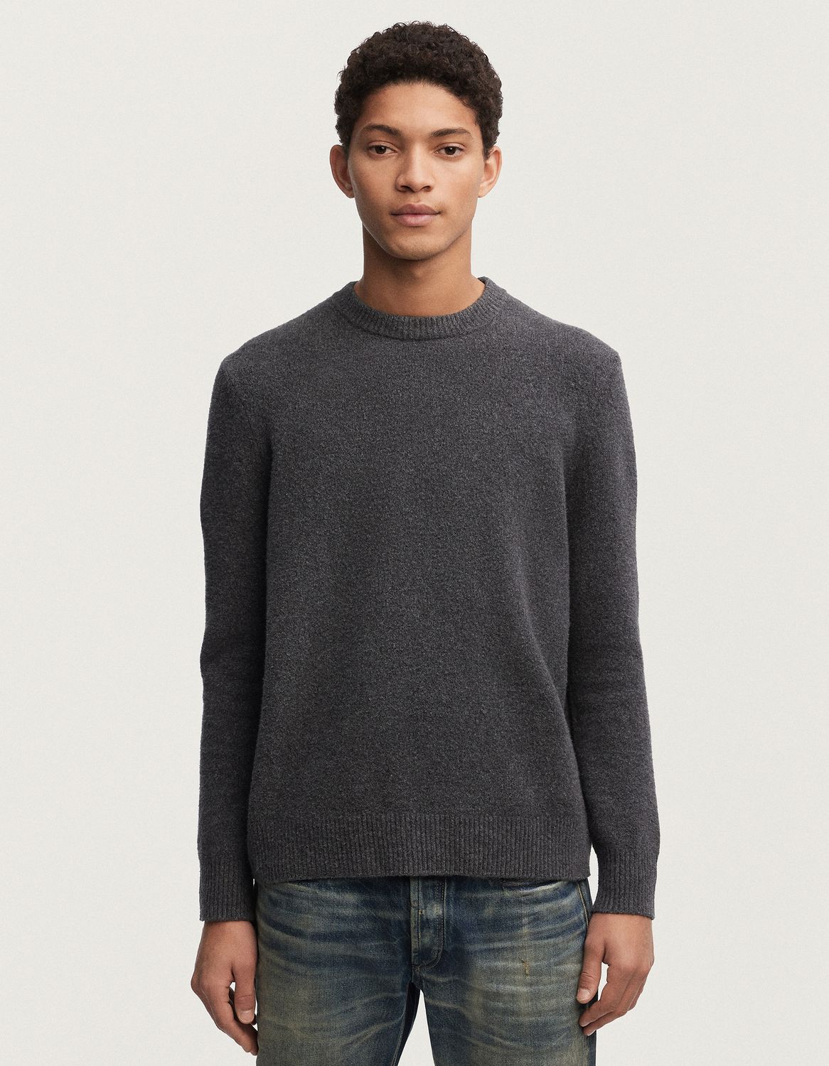 Denham Crew Heavy Cotton Trui