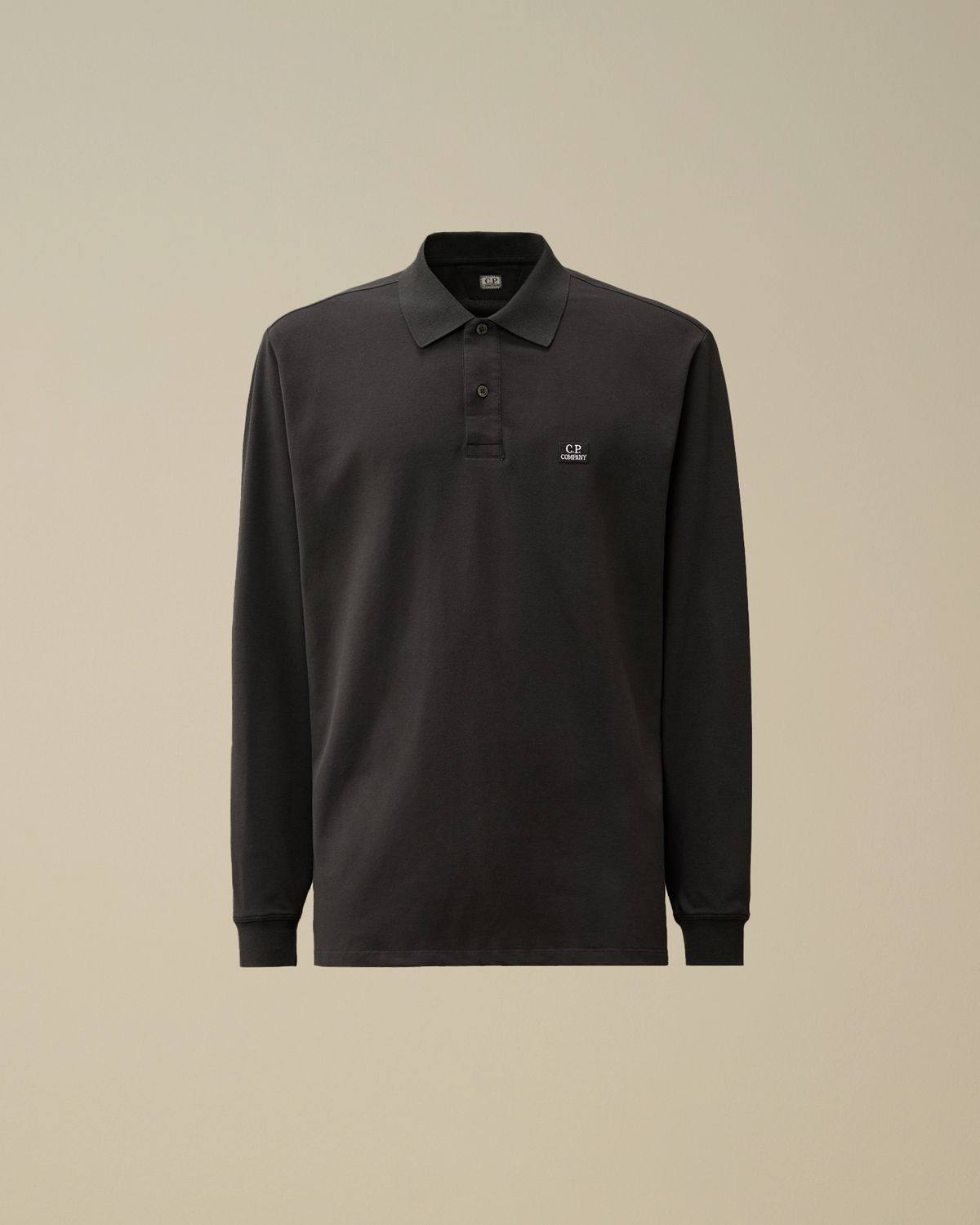 C.P. Company Stretch Piquet Logo Polo