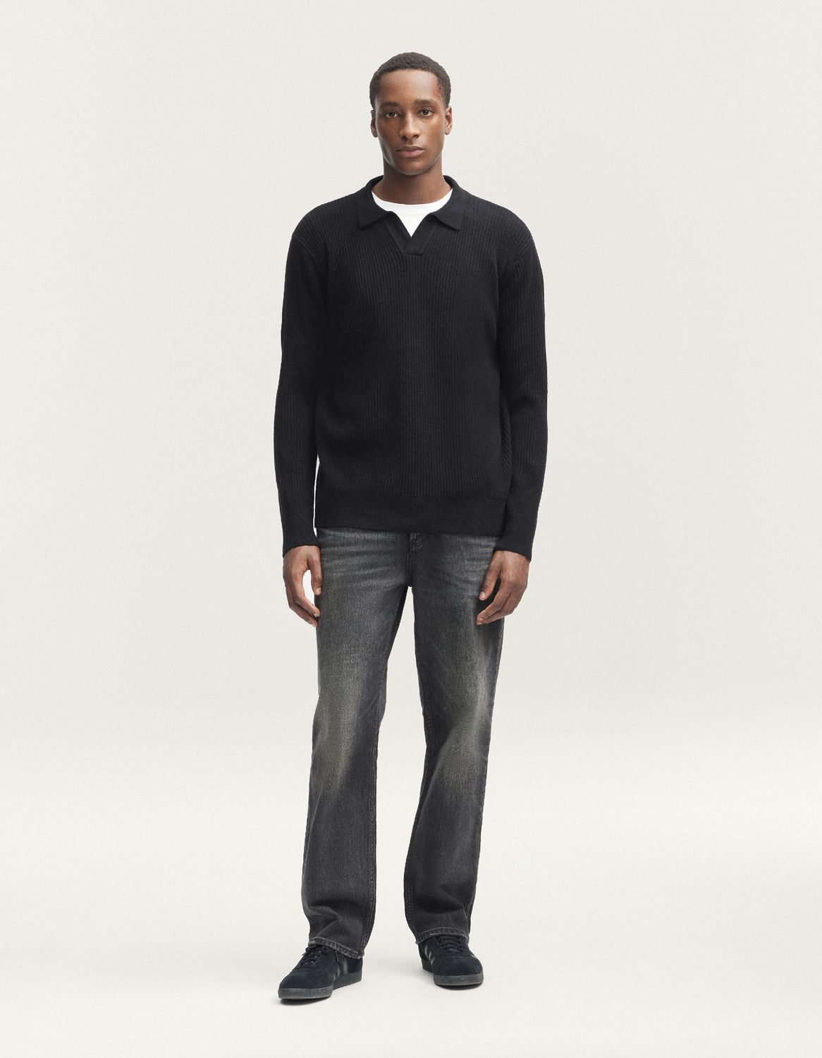 Denham Rib Heavy Cotton Trui