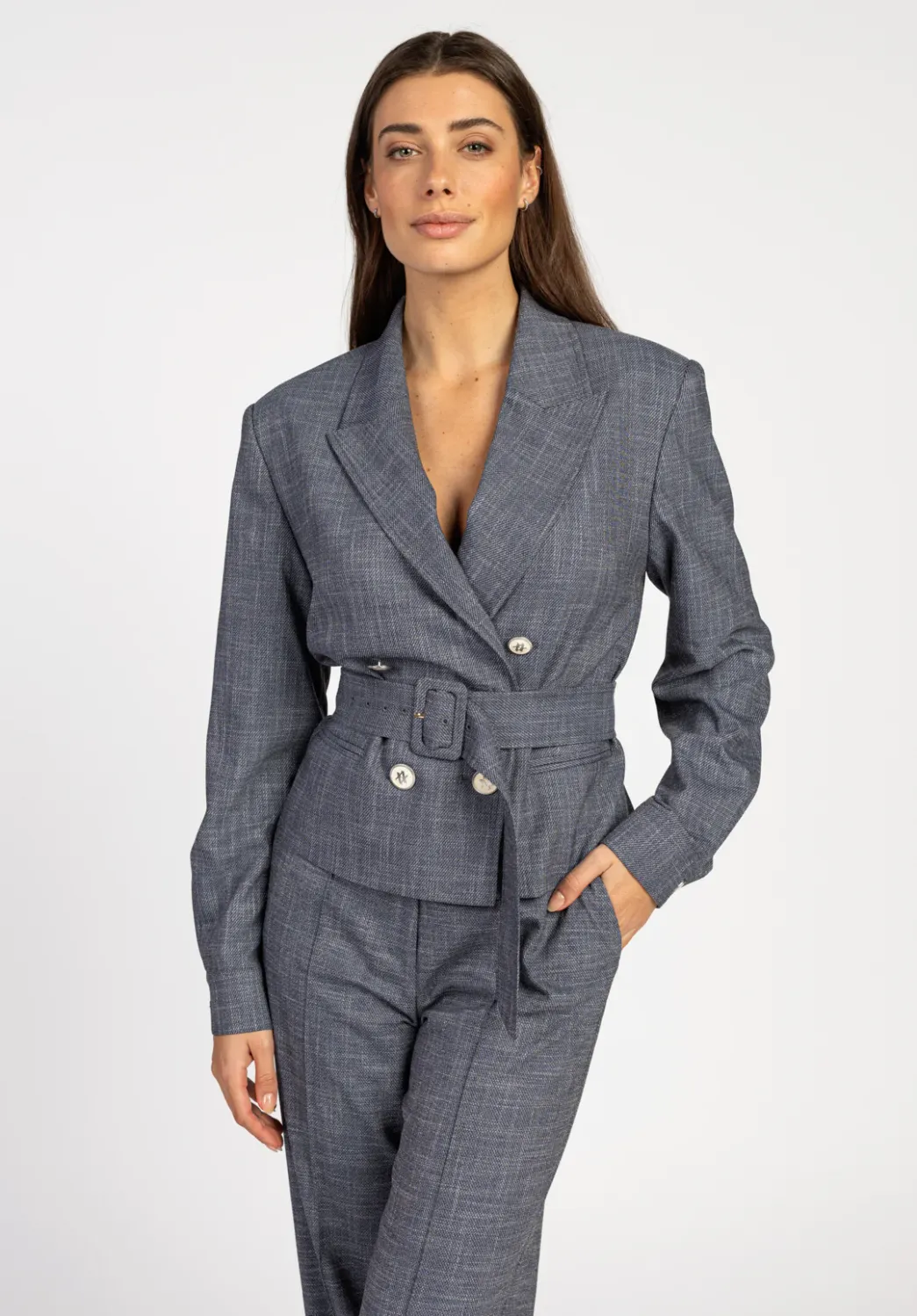 Aaiko Mae Blazer Denim