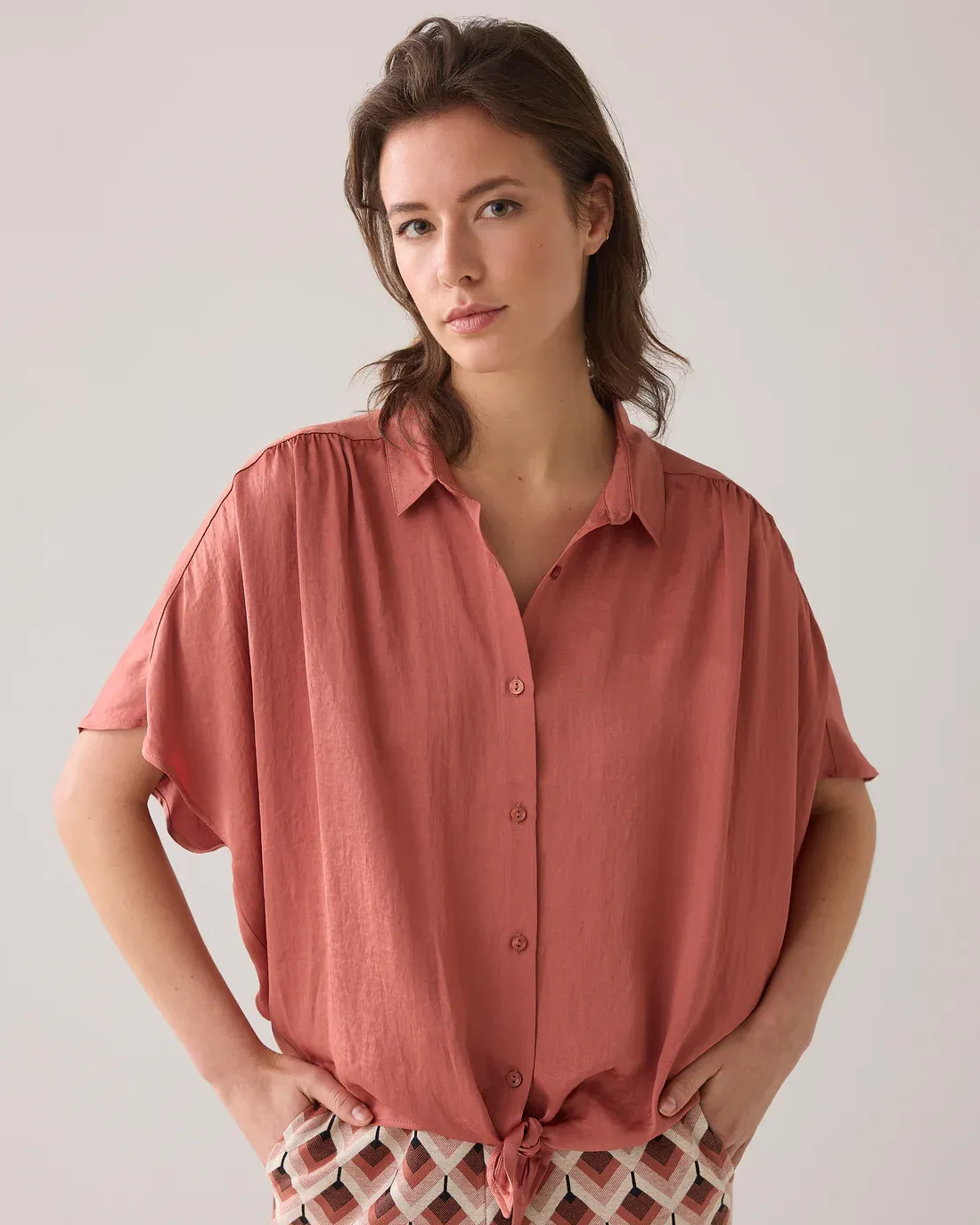 Summum Blouse met Strikdetail