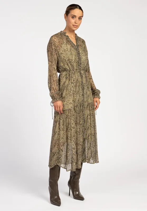Aaiko Snake Print Jurk