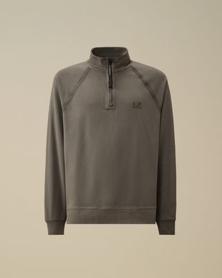 C.P. Company Half Zip Logo Sweater