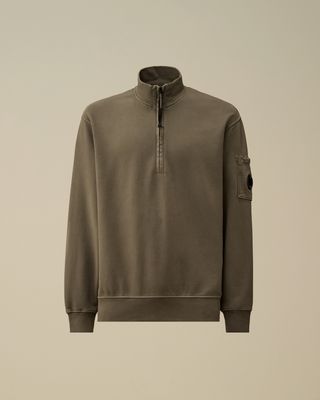 C.P. Company Brushed Half Zip Sweater