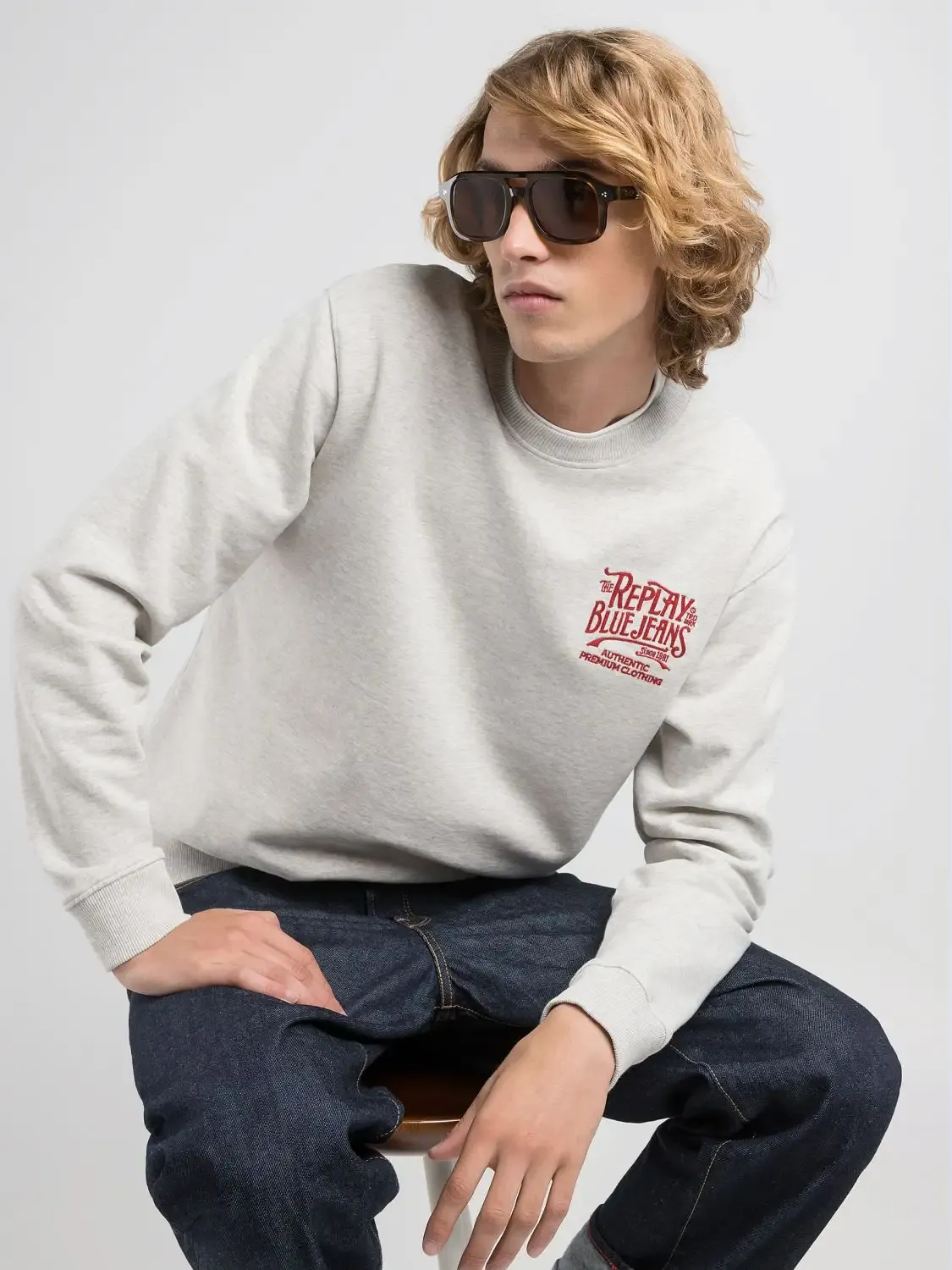 Replay Logo Sweater