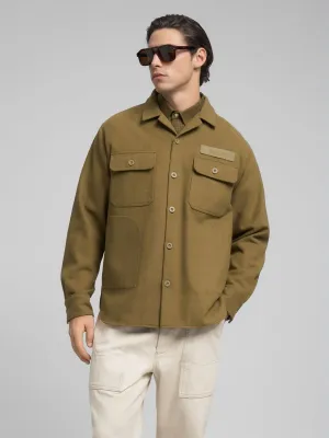 Replay Wool-Blend Overshirt