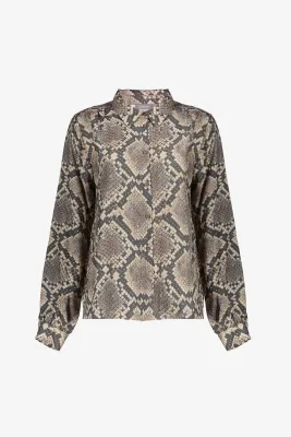 Geisha Blouse met Slangenprint