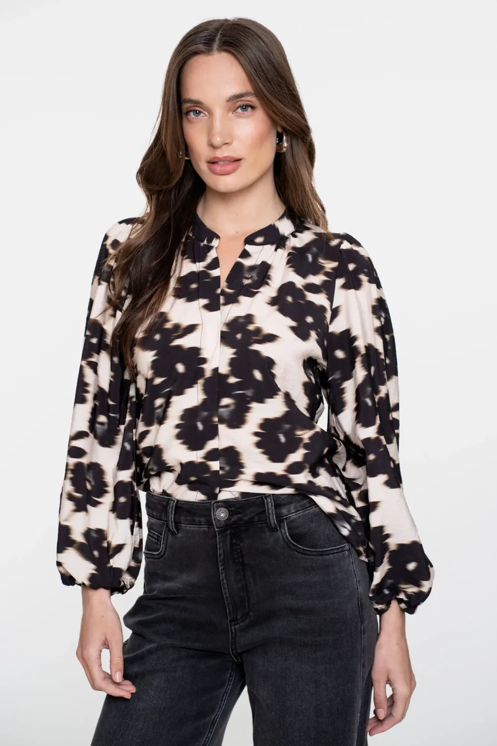 Geisha Blouse met Bloemenprint