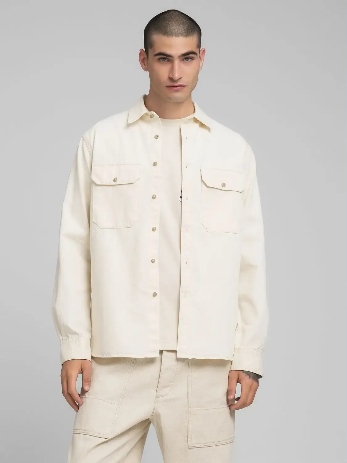 Replay Herringbone Organic Blouse