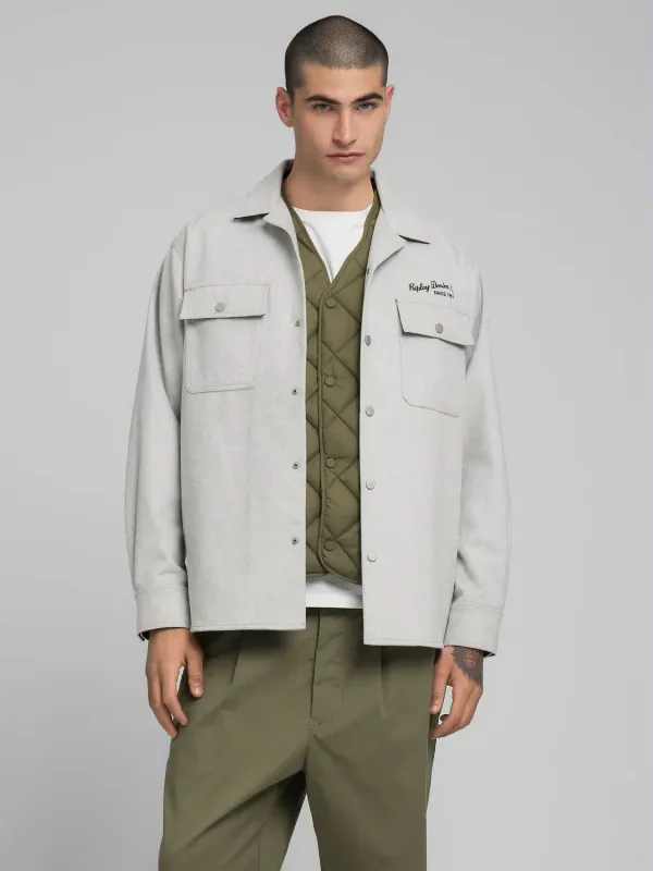 Replay Wool-Blend Overshirt