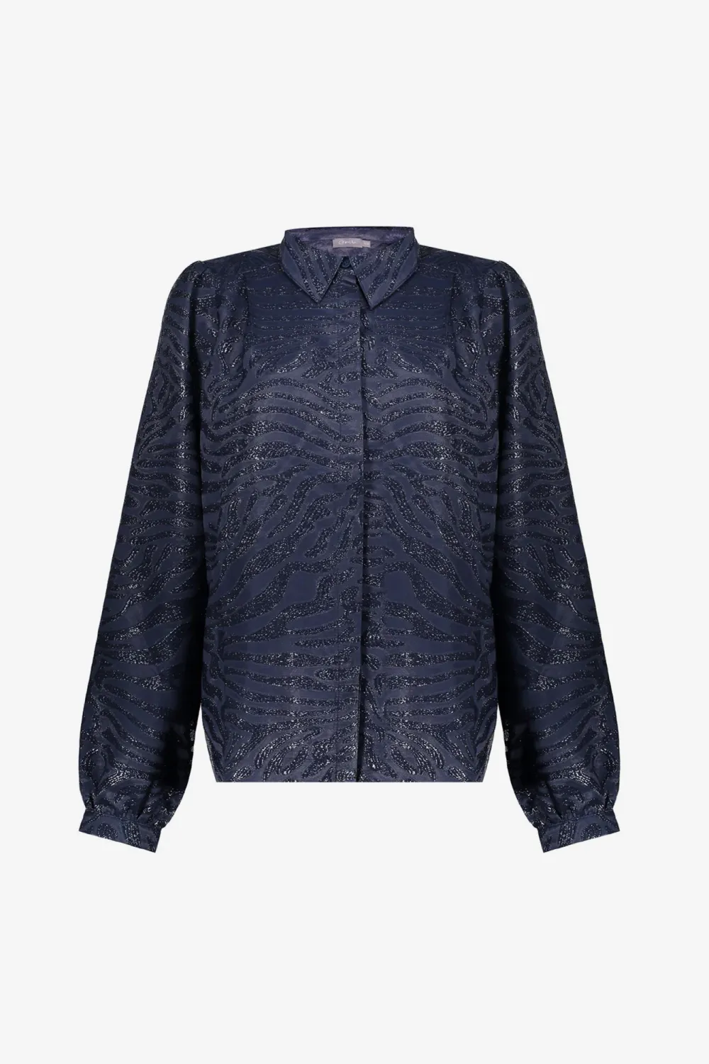 Geisha Glanzende Zebra Print Blouse