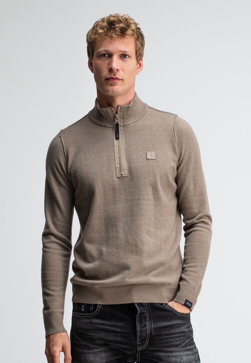 Butcher of Blue Clifden Half Zip Trui