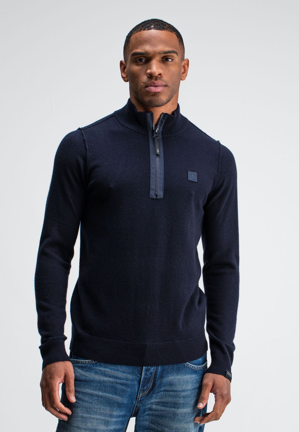 Butcher of Blue Clifden Half Zip Trui