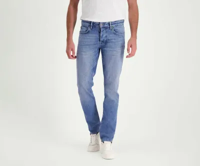 Blue Rivet Slim Stone Bleached Jeans