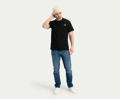 Blue Rivet Straight Indigo Used Jeans