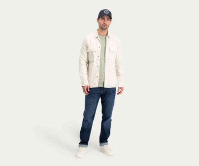Blue Rivet Straight Dark Indigo Used Jeans