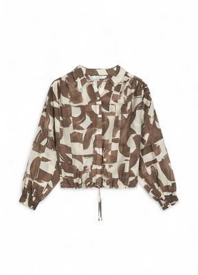 Summum Boxy Graphic Print Blouse