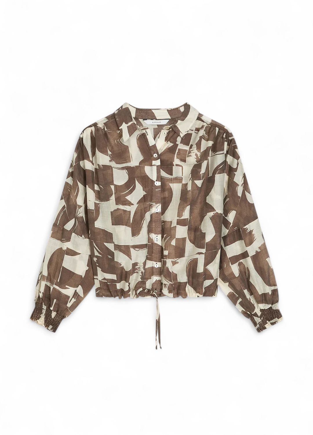 Summum Boxy Graphic Print Blouse