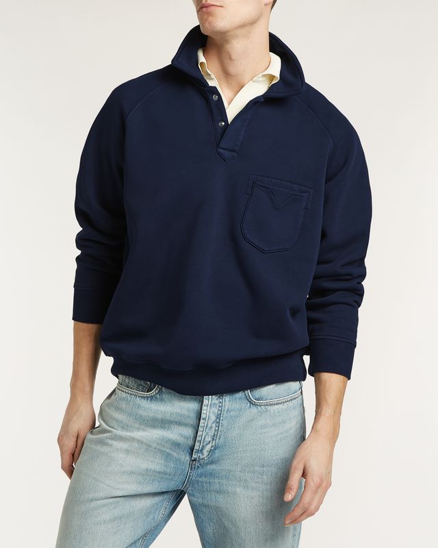 Denham Us Navy Polo Sweater