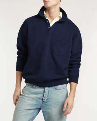 Denham Us Navy Polo Sweater