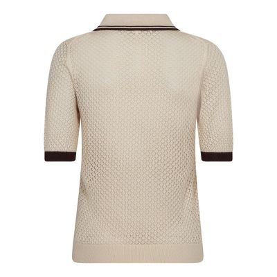 Co'Couture Lue Pointelle Polo
