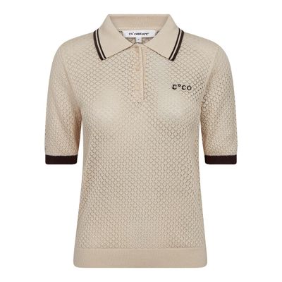 Co'Couture Lue Pointelle Polo