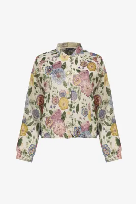 Geisha Bloemen Jacquard Bomber