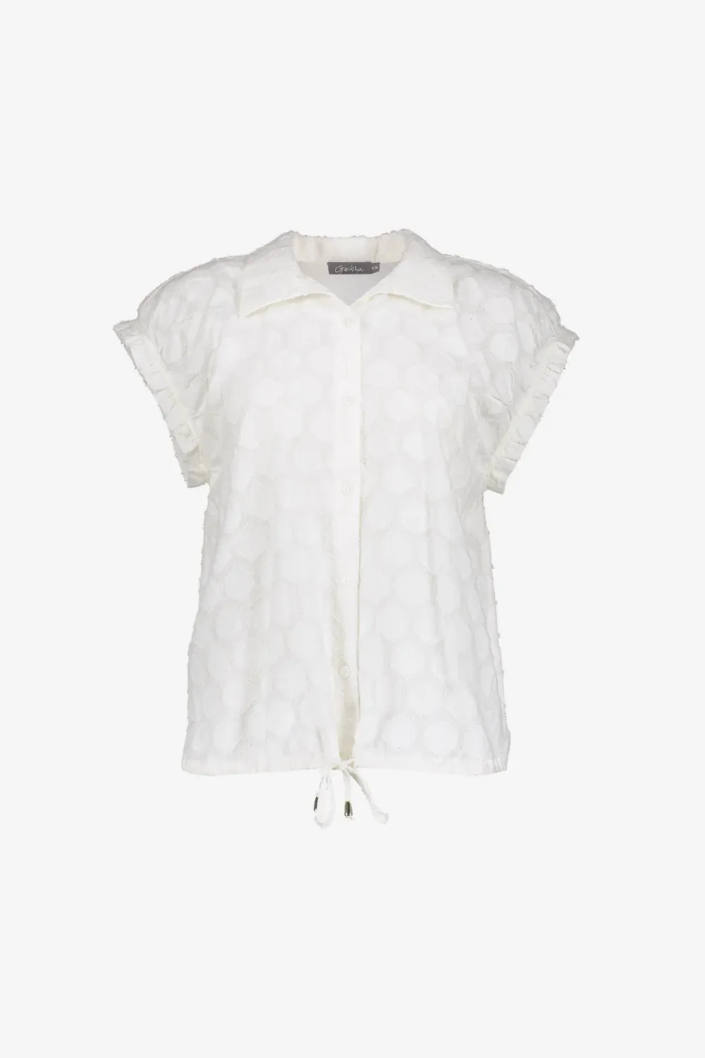 Geisha Blouse met Korte Mouw