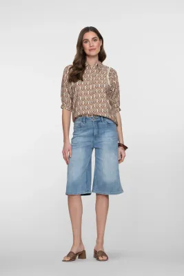 Geisha Wijde Denim Broek