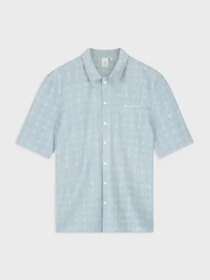 Law of the Sea Saltern Denim Jacquard Blouse