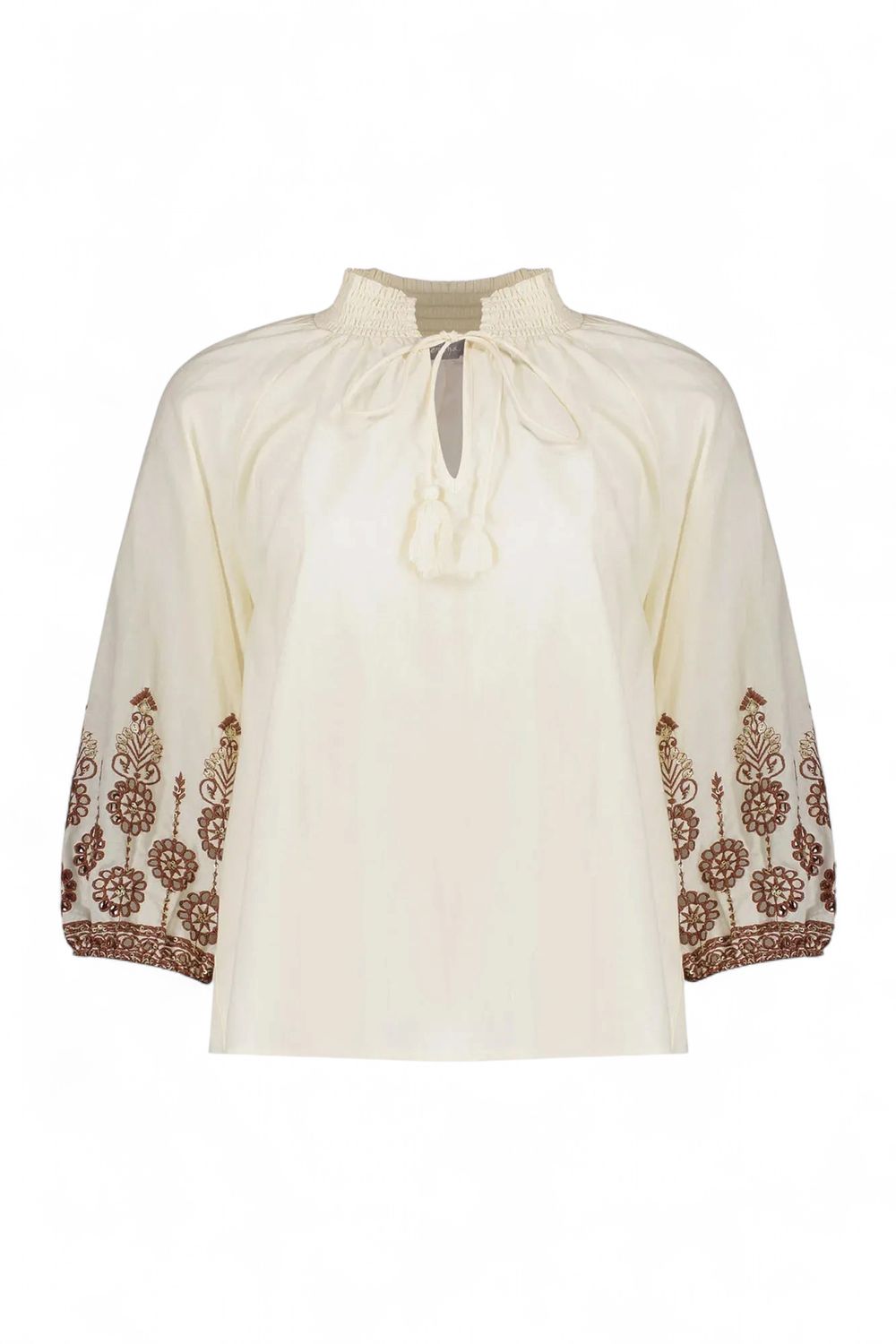 Geisha Geborduurde Blouse