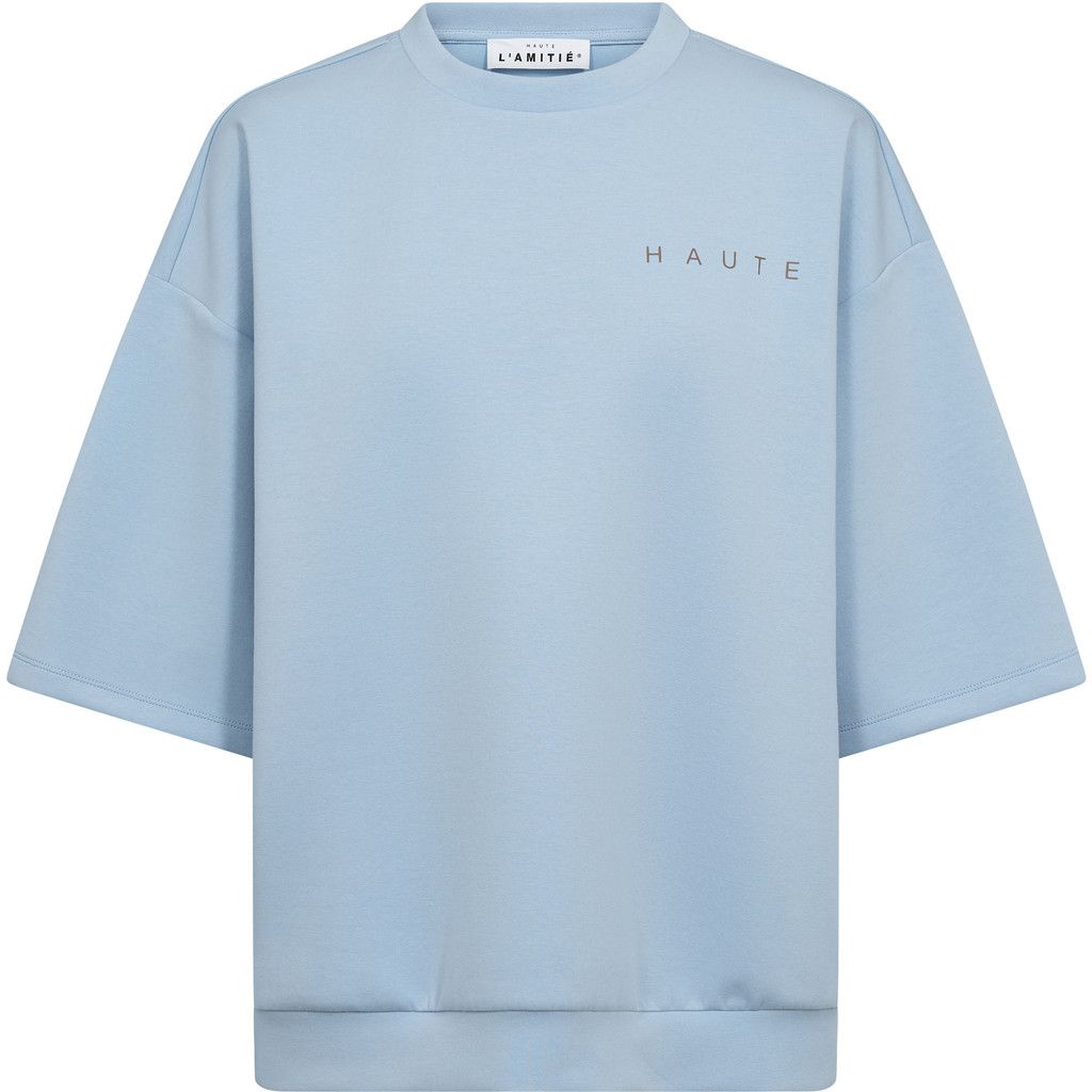 Haute L'Amitie Maxi Split Logo Sweat T-Shirt