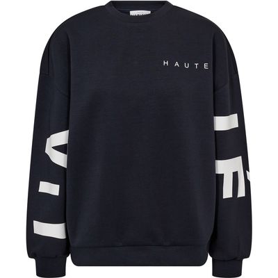 Haute L'Amitie Maxi Split Logo Sweater