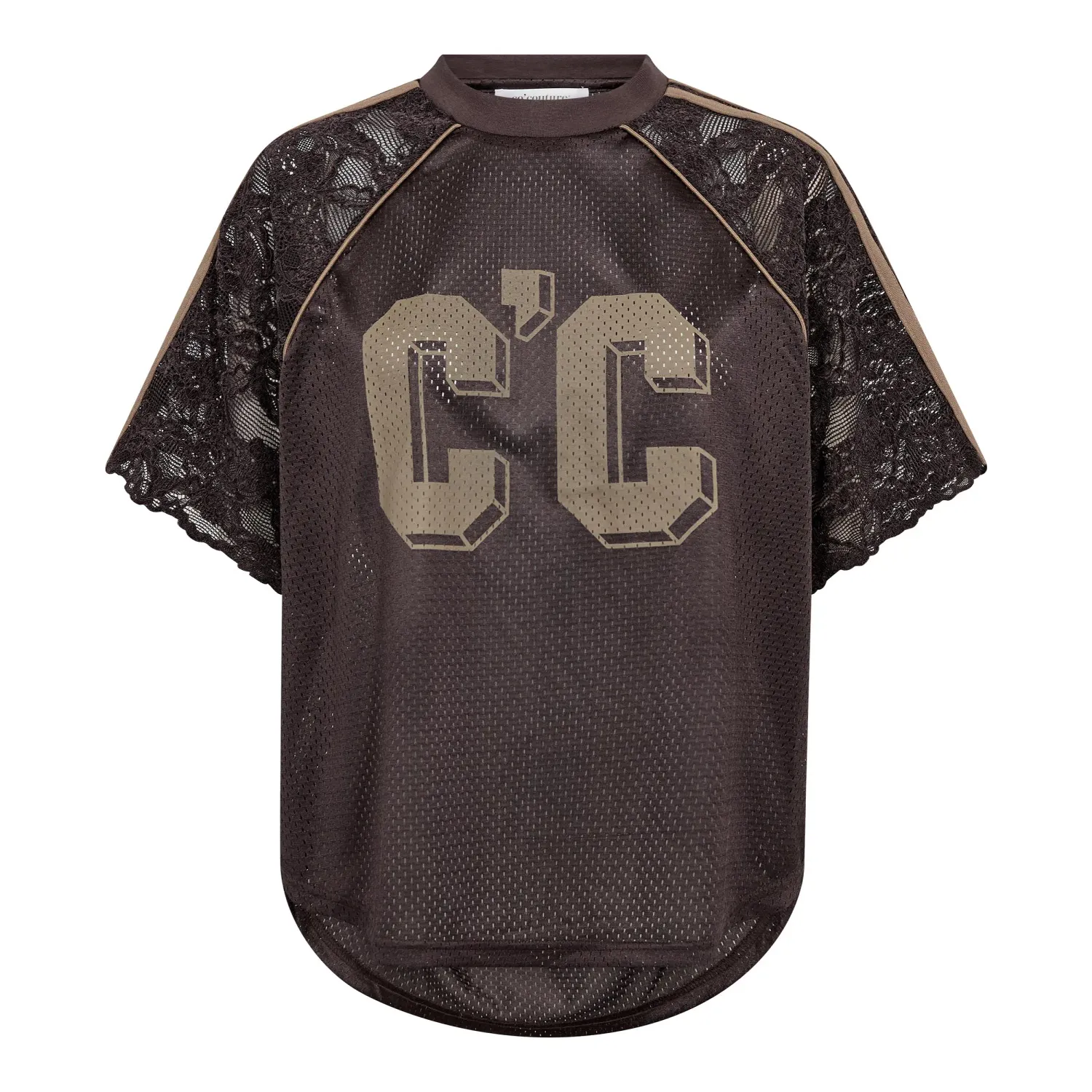 Co'Couture Trey Logo Lace T-Shirt