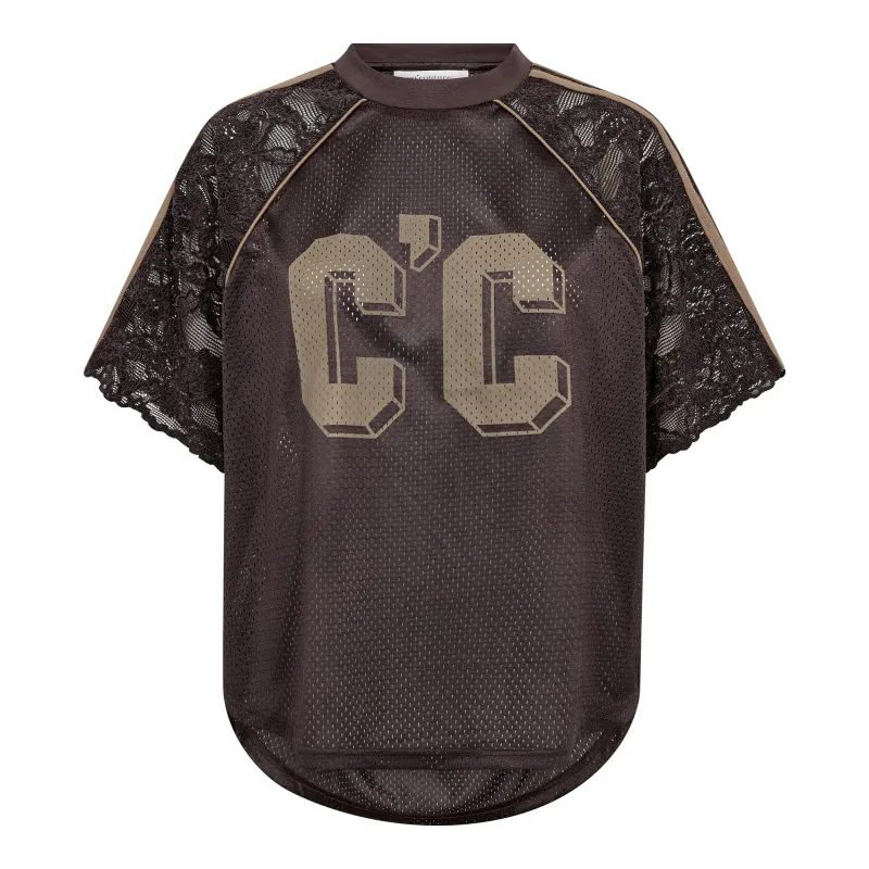 Co'Couture Trey Logo Lace T-Shirt