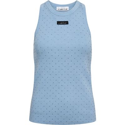 Haute L'Amitié Rib Badge Stone Tank Top