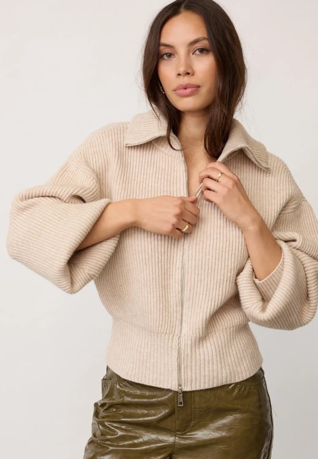 Co'Couture Row Zip Vest