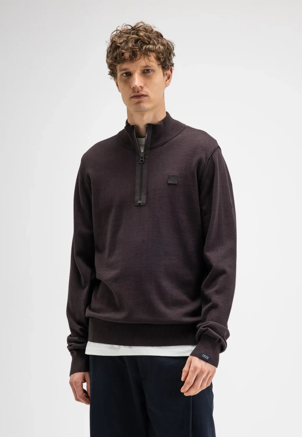 Butcher Of Blue Clifden Co Half Zip Trui