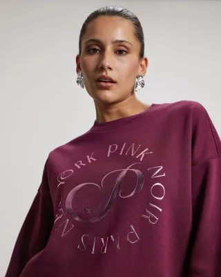 Pink Noir Merci Sweater