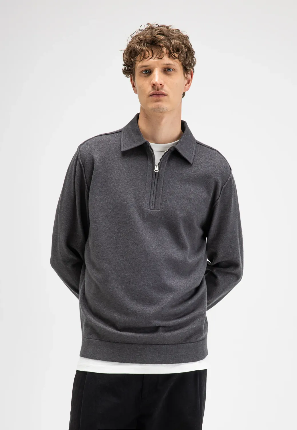 Butcher Of Blue Clifden Zip Polo Trui