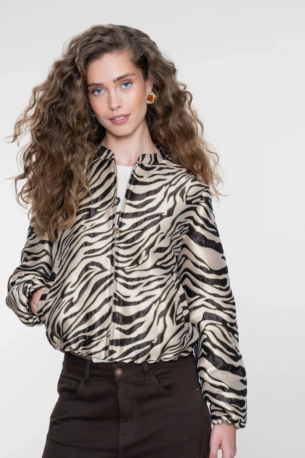 Geisha Jasje met Jacquard Print