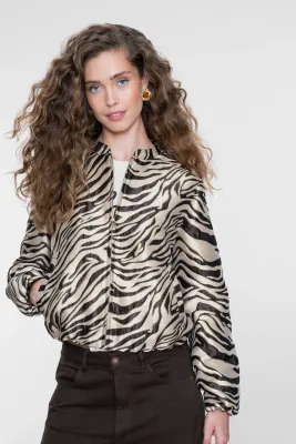 Geisha Jasje met Jacquard Print