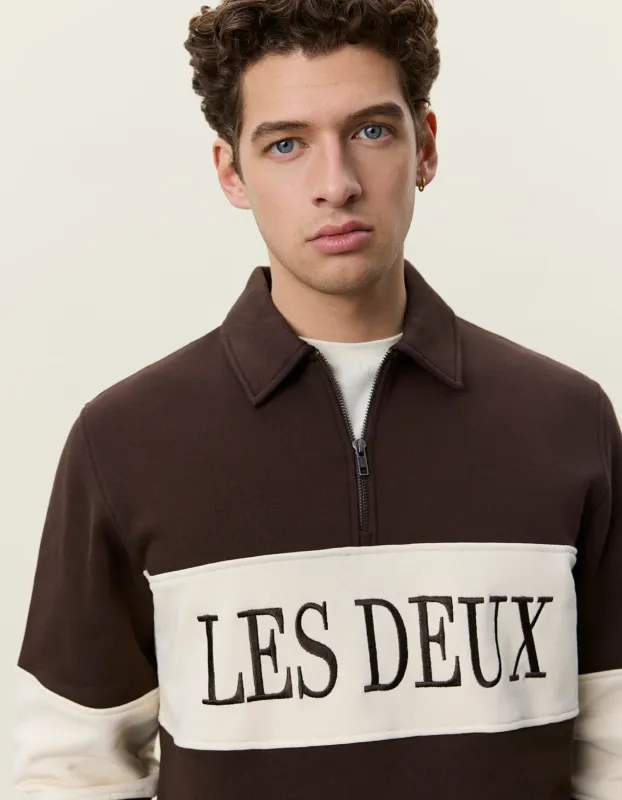 Les Deux Zipper Rugby Sweater