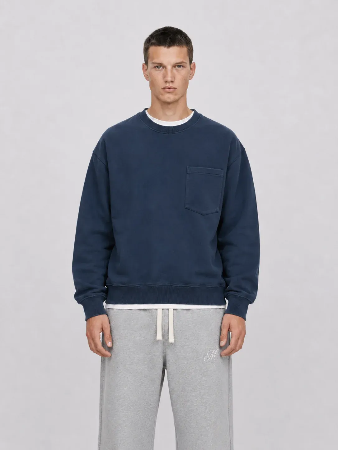 Mansour Paris College Pocket Sweater
