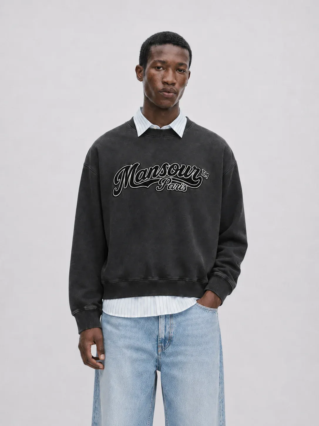 Mansour Felt Embroidery Sweater