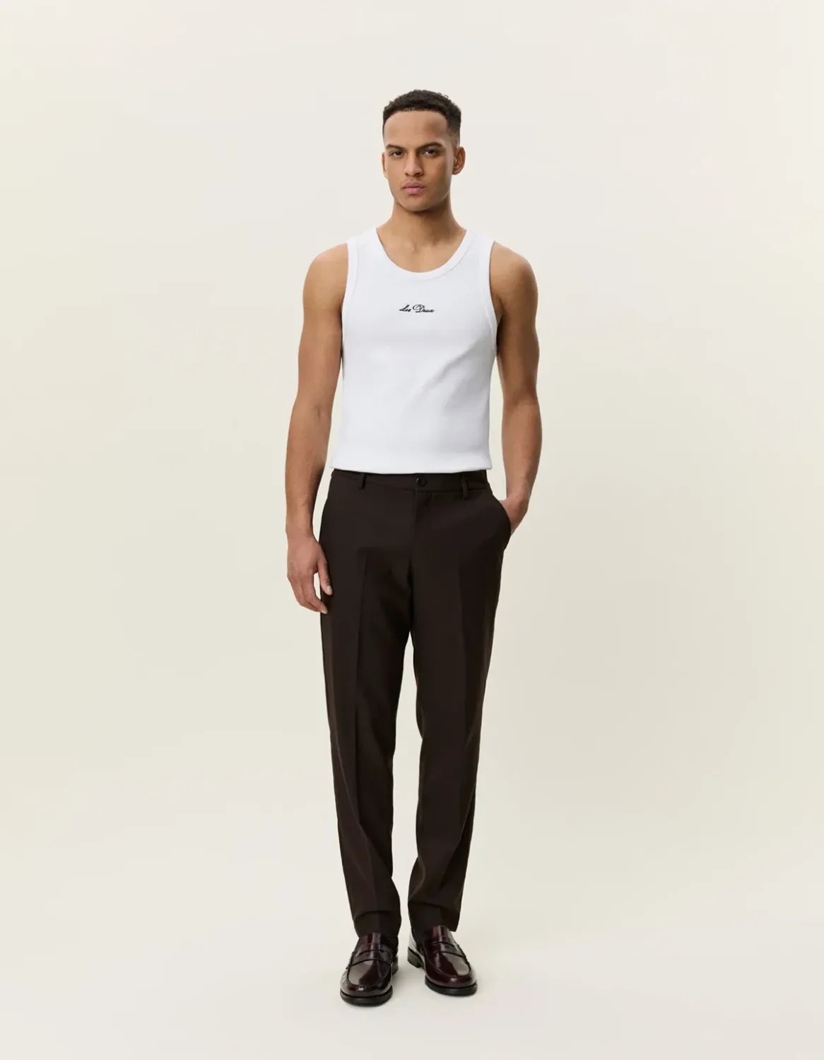 Les Deux Brushed Twill Suit Pantalon