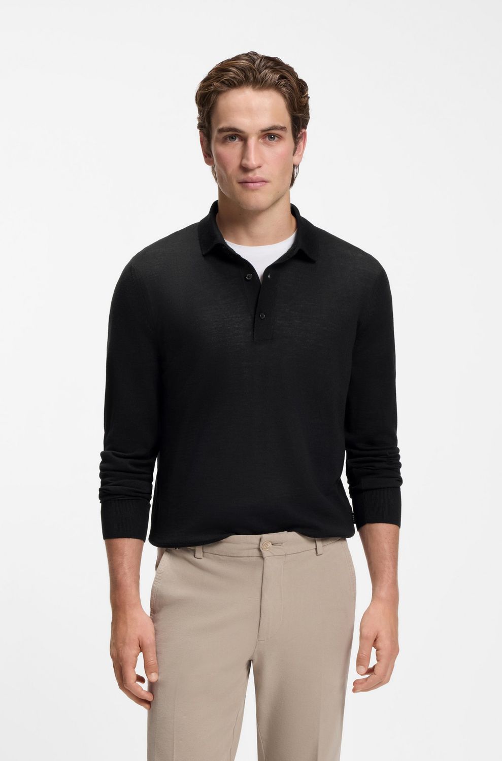 BOSS Black Lancione Trui met Polokraag