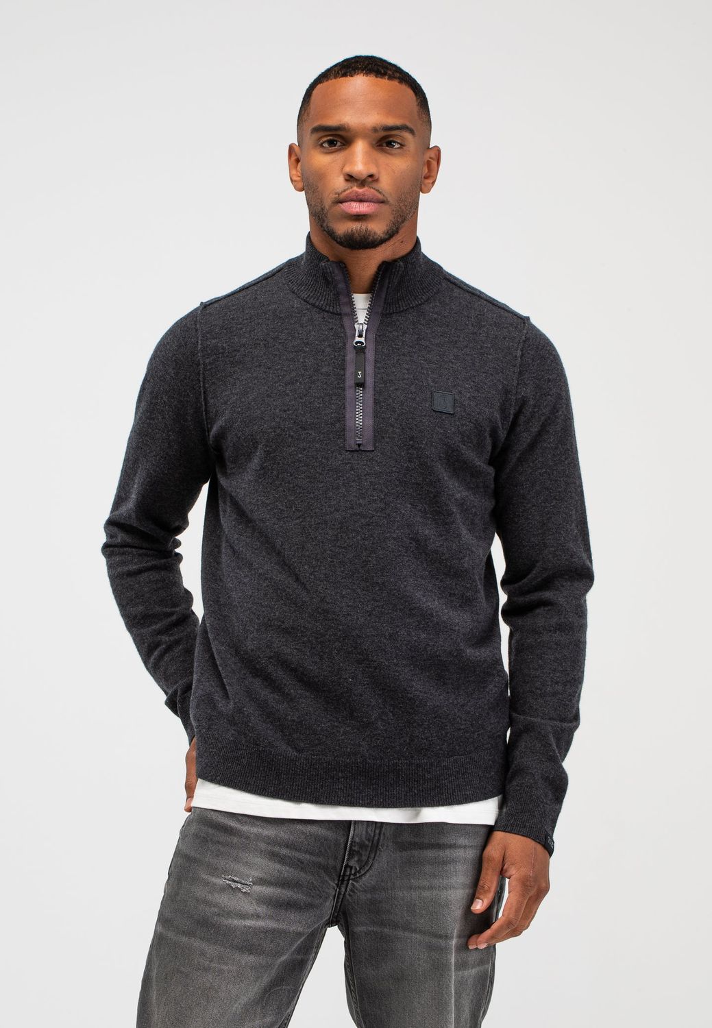 Butcher of Blue Clifden Half Zip Trui